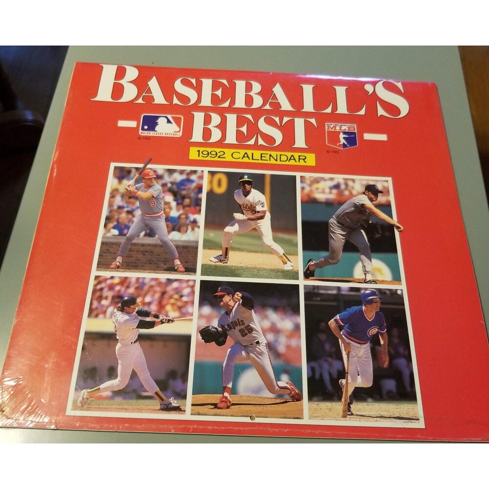 Vintage Baseballs best 1992 calendar new open seal
